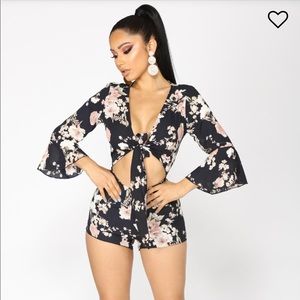 Fashion Nova Floral Romper